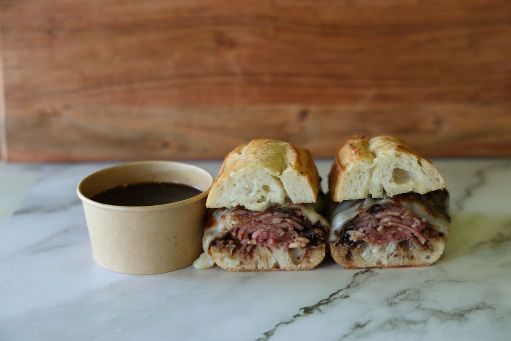 Artisanal sandwich with fresh ingredients